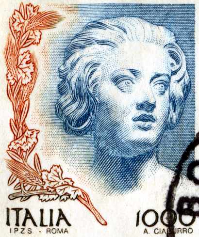 Stamp from Italy.