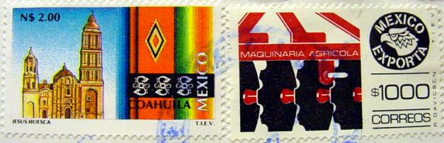 Stamps from Mexico.